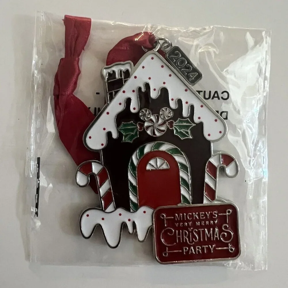 Disney World Mickey's Very Merry Christmas Party Ornament 2024 Metal Limited NEW